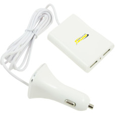 Bottari Car charger x 4 USB cable: 1.5M - output 2.4 A + 2.4 A 