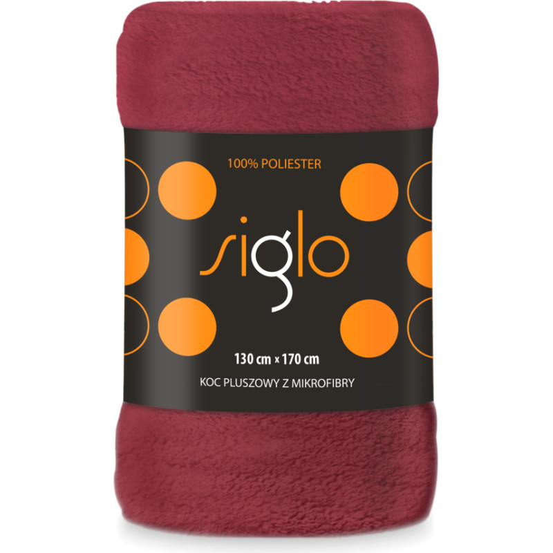 BLANKET SIGLO 130X170 BURGUNDY 240g/m2 POLYESTER