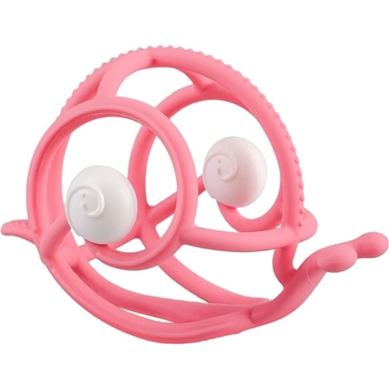 Mombella 00606 närimisrõngas kõrinaga, tigu, roosa