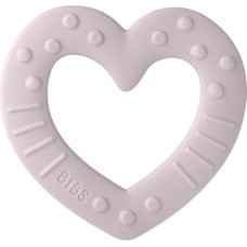 Bibs Teether Baby Bitie Heart Blush