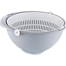 Keeeper Bļoda-caurduris 2in1 Stella 25x25x12cm balta/pelēka