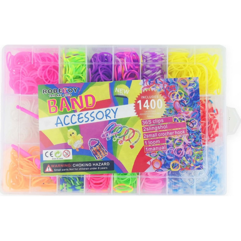 Loom Band kummivõrud 1400 tk