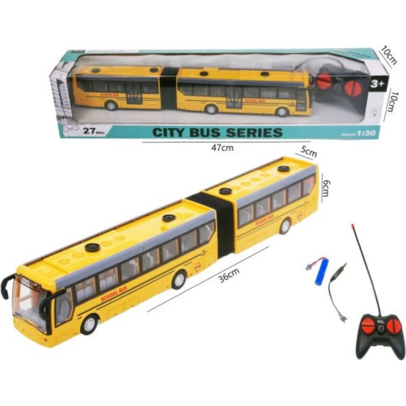 HIPO 51438 – liigendiga kaugjuhitav buss, 35 cm, koos laadijaga