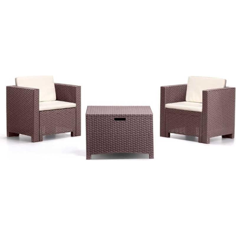 Bica Dārza mēbeļu komplekts Set Colorado 2 brūns