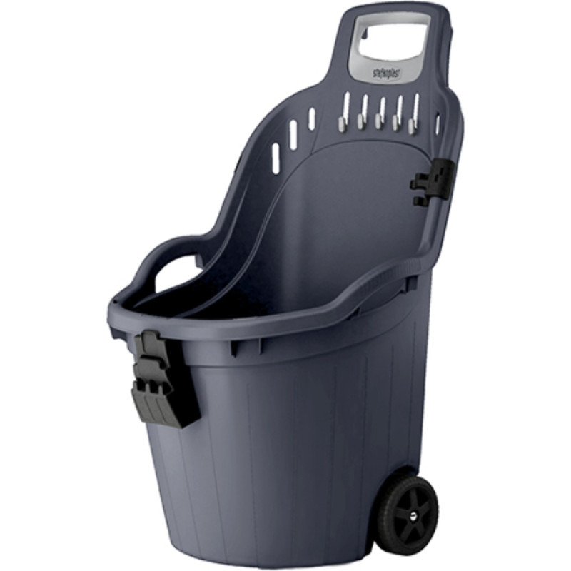 Stefanplast Ķerra Helpy Cart 50L 59,5x53x88,5cm pelēka