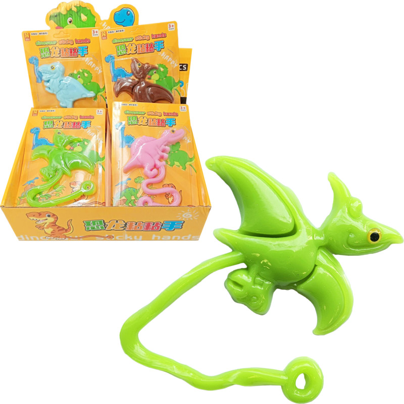 Geelist dinosaurus – kleepuv käpake, 3 varianti