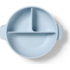 Babyono silicone suction plate with lid blue 1661/01