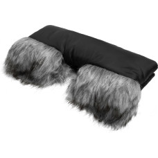 Sensillo muff with faux fur black 8540