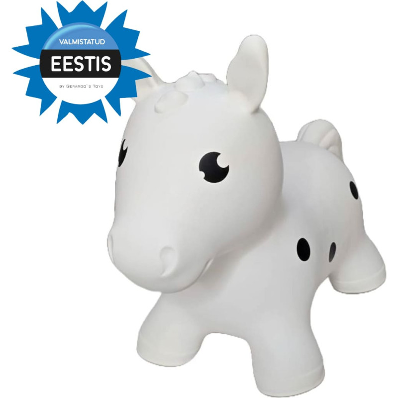 Gerardo's Toys Jumpy hüppeloom Hobune pakendis, valge