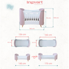 Ingvart Fly voodi pikendus – pikendab voodit kuni 166 cm
