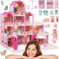 Woopie Domek dla Lalek Villa z Akcesoriami i Lalką 296el.