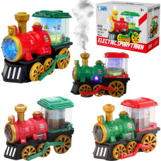 LOKOMOTYWA ŚWIATŁO DŹWIĘK DYM Z KOMINA