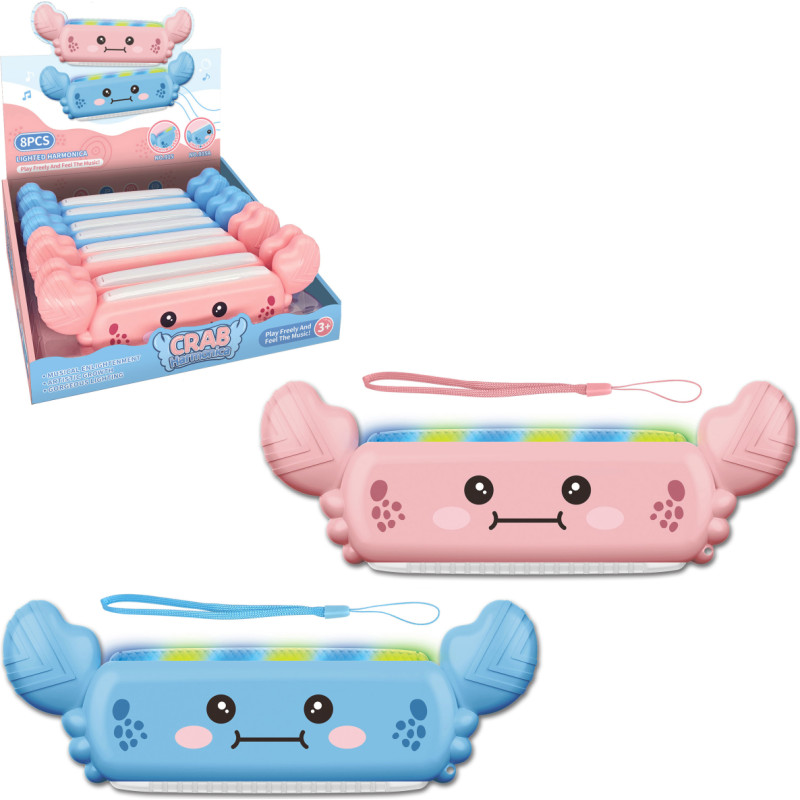 HARMONIJKA ORGANKI KRAB ZE ŚWIATŁEM