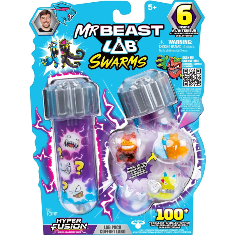 Beast Lab MRBEAST LAB Figūrėlės tūbelėje, 6 vnt., 2,5 cm