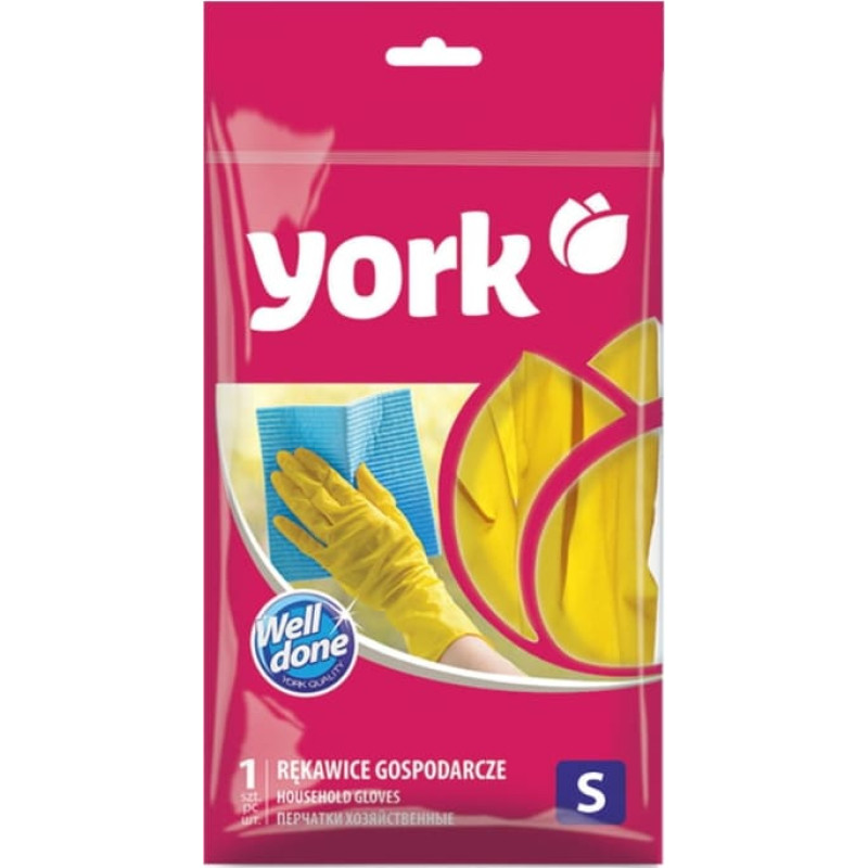 York Gumijas cimdi S