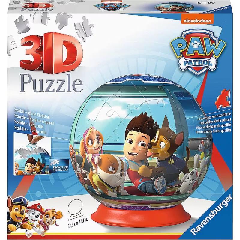 Ravensburger 3D Puzzle Paw Patrol puzzleball® 72p 12186