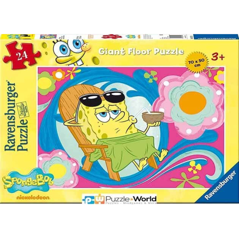 Ravensburger Floor puzzle, 24 pcs, SpongeBob