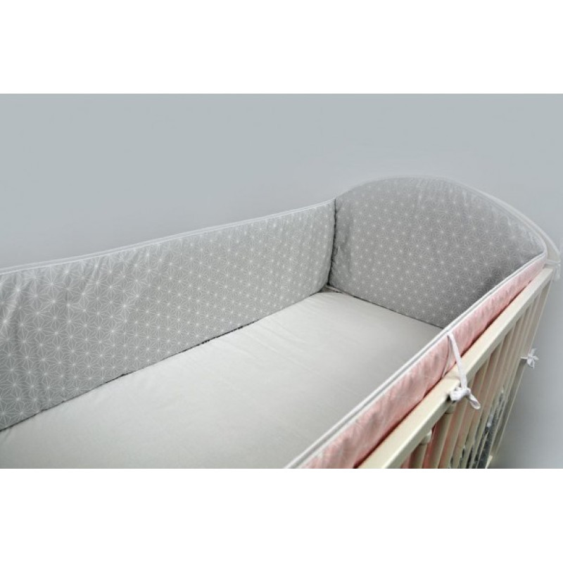 Ankras voodipehmendus 360 cm Rosette, hall-roosa — Ankras