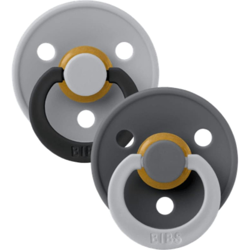 Bibs Studio Collection Colour Round &ndash; Fusion Cloud Iron Mix 6-18m 2pcs