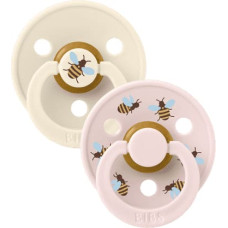 Bibs Studio Collection Colour Round &ndash; Urban Garden Bumblebee Ivory Mix 0-6m 2pcs