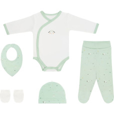 Newborn romper set 5pcs Bear with me Beige