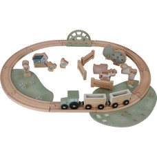 Little Dutch wooden train track `Little Farm` FSC