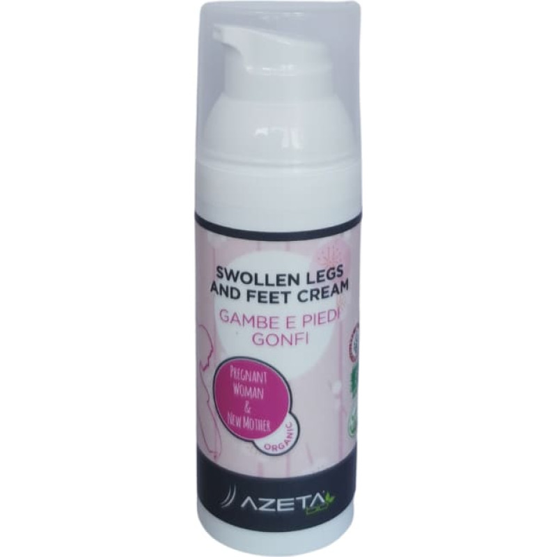 Azetabio Organic instantly relaxing and refreshing foot cream for swollen feet, including for pregnant women, with peppermint oil &ndash; 50 ml