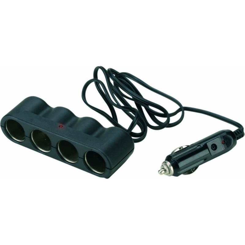 Bottari Quadruple socket with extendible cable 12V/24V "FOUR SOCKETS"
