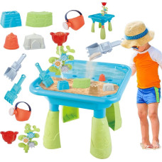 Woopie Stolik Wodny 2w1 Piaskownica 14 akc.