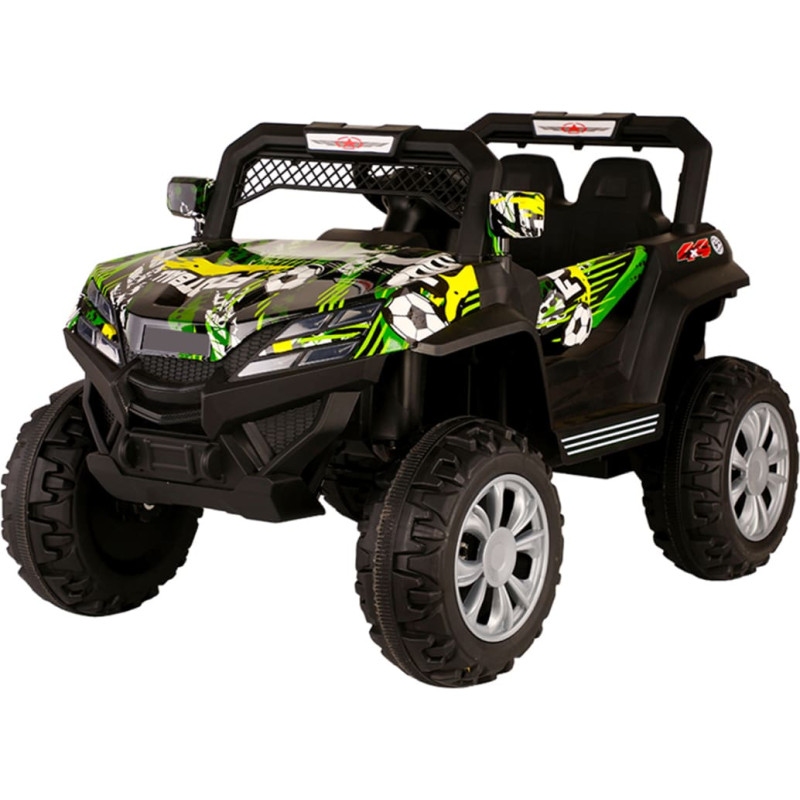 KIKKABOO Laetav auto Jumbo Green graffiti