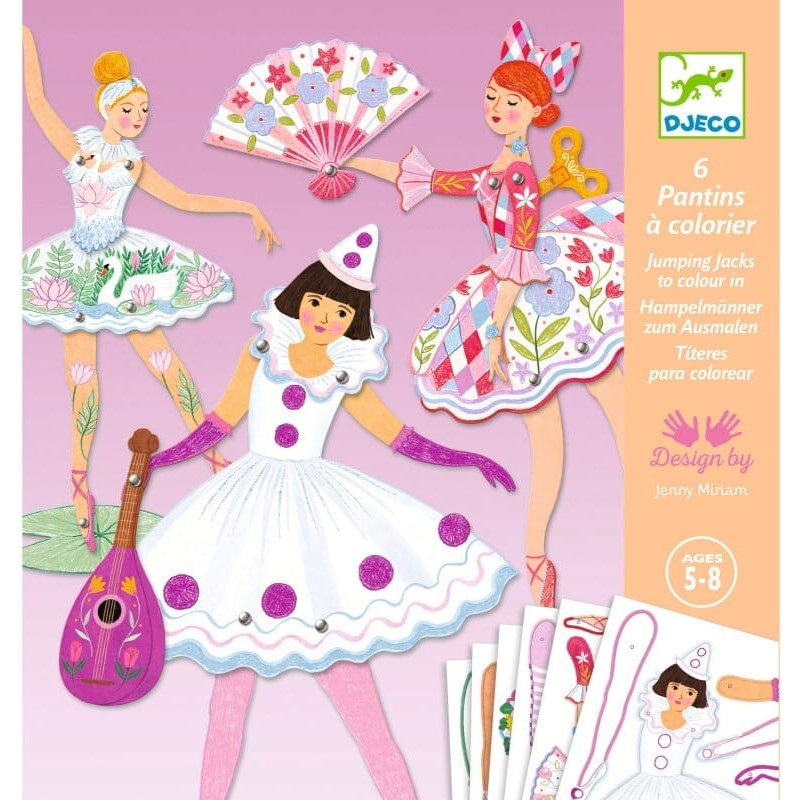 Djeco Liigutatavad paberinukud - Baleriinid