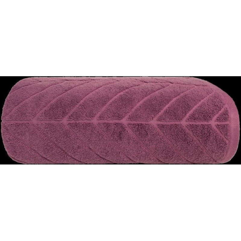 RĘCZNIK CHEVRON 70X140 BRUDNY RÓŻ BAW. 500G.