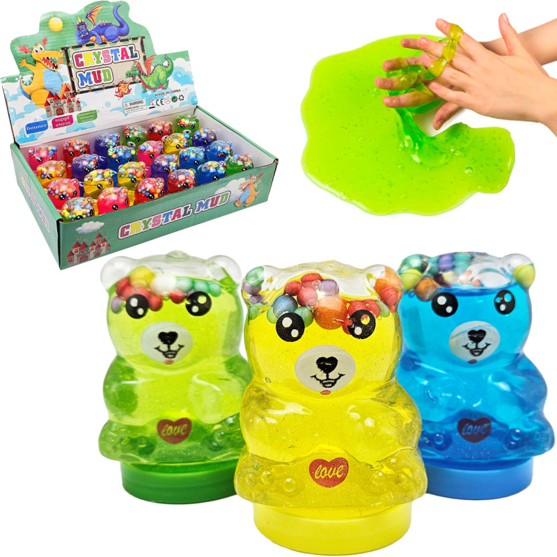 MASA MAGICZNA SLIME BROKATOWA MIŚ