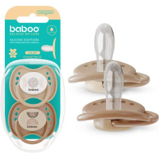 Baboo Calmy symmetrical silicone pacifier Au Naturale, 0+ months, 2 pcs