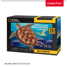 Cubic Fun CUBICFUN NG 3D dėlionė &bdquo;Jūrų vėžlys&ldquo;