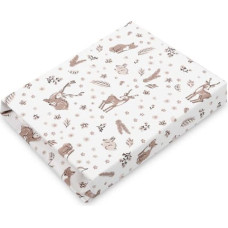 Sensillo PRINTED BEDSHEET COTTON FOREST BEIGE 60X120