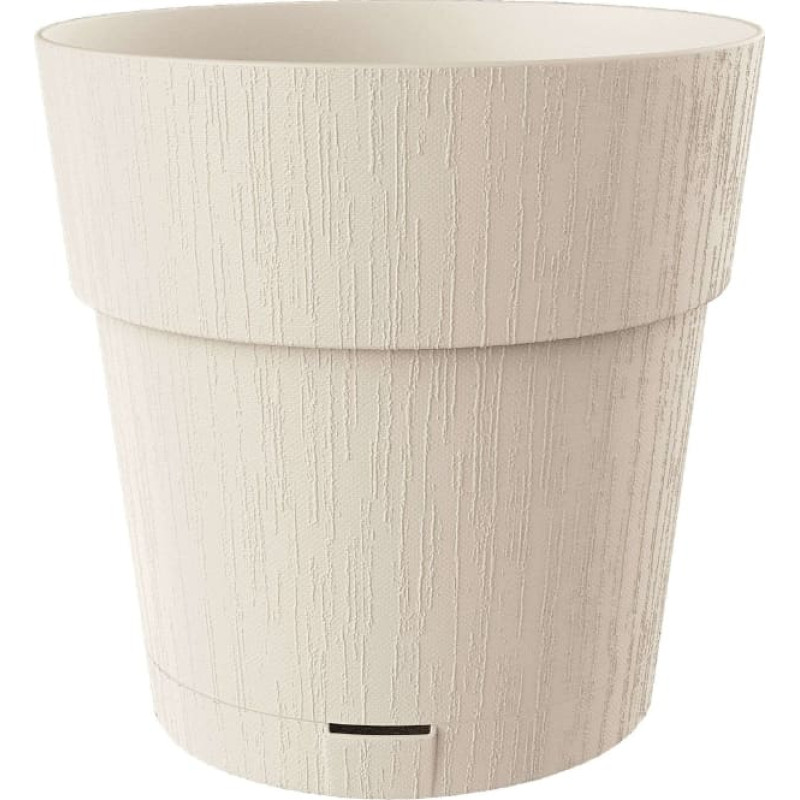 Stefanplast Puķu pods ar paliktni Ethica &Oslash;40x39cm balts