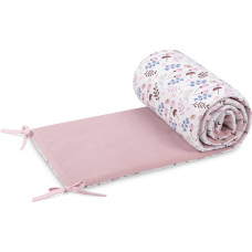 Sensillo CRIB BUMPER VELVET TWIGS PINK