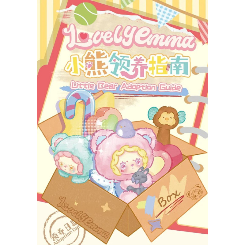 Lucky Emma LOVELY EMMA Pliušinis raktų pakabukas-siurprizas - Little Bear Adoption Guide