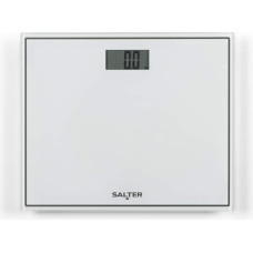 Salter 9207 WHCFEU12 Compact Glass Electronic Bathroom Scale, White