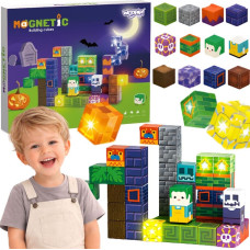 Woopie Magnetic Blocks Glowing Halloween 63 pcs.