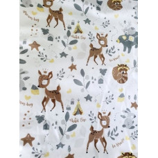 Miniania Autiņ&scaron; flaneļa  ar vaskadrānu DEER&Company 50x60 cm (4241)