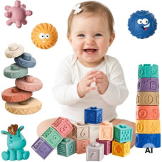 Woopie BABY Set of 27 Soft Sensory Blocks
