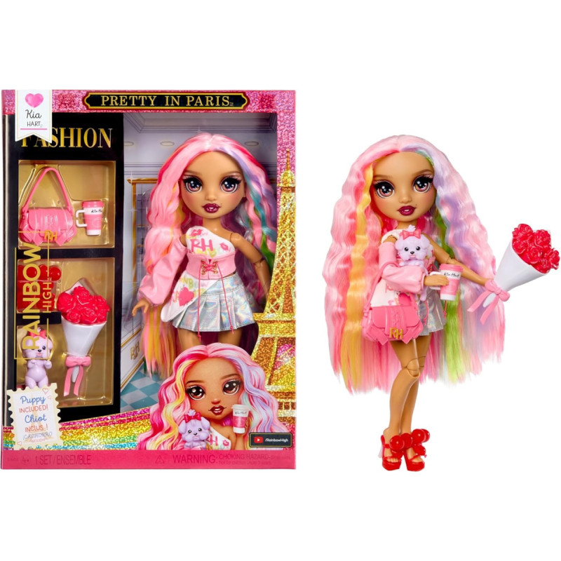 Rainbow High Pretty in Paris Fashion Doll Kia 248767-EUC