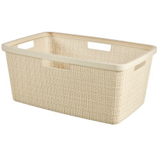 Curver Veļas grozs Jute 46L 59x39x26cm krēmkrāsā