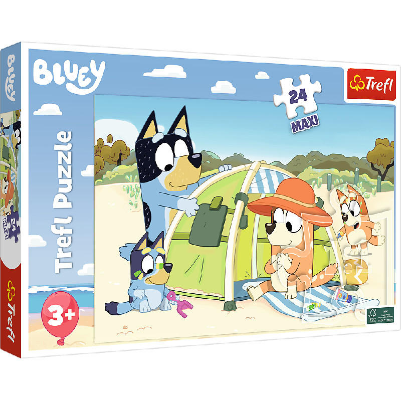 Trefl 14357 Puzzle 24 MAXI Wspaniały dzień Bluey