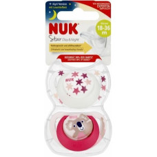 NUK 1940 STAR DAY & NIGHT SILICONE TEAT 18-36 2PCS/BOX 539427, 177179