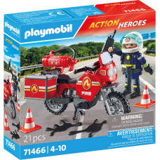 Playmobil ACTION HEROES Ugniagesių motociklas ir alyvos išsiliejimas 71466