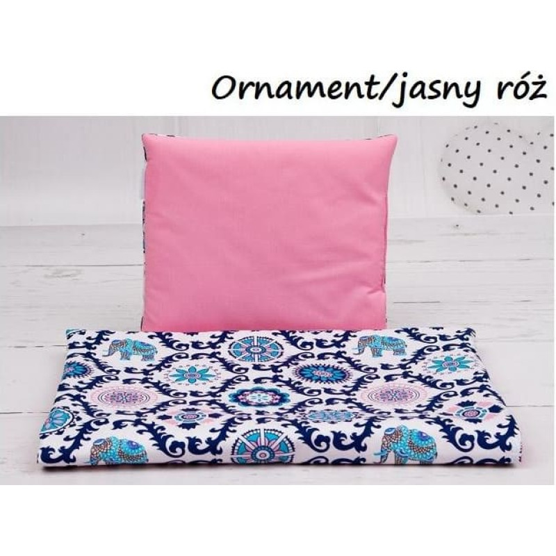 Komplet do wózka cotton poduszka + kołderka