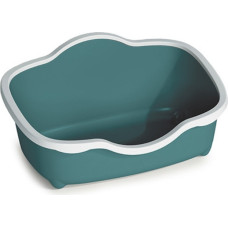 Stefanplast Kaķu tualete Tres Chic Open 56x38,5x26cm balta/zaļa